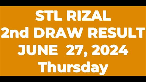 stl rizal result today